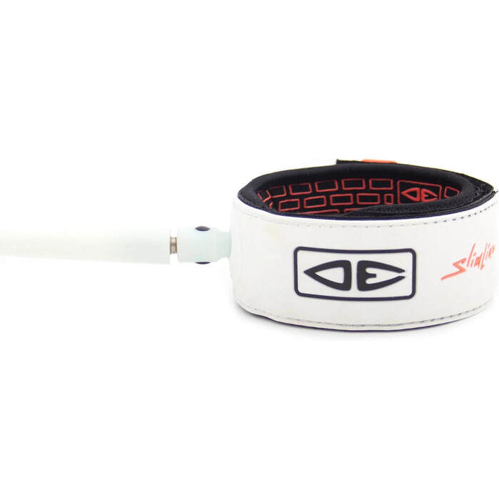 2024 Ocean And Earth Premium One-XT 6FT Slimline Ligera Comp Surf Leash OESLSC60XT - White